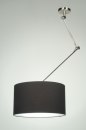 Hanglamp 30004: landelijk, modern, stof, zwart #2