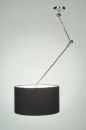 Hanglamp 30004: landelijk, modern, stof, zwart #3