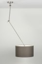 Hanglamp 30007: landelijk, modern, stof, grijs #2