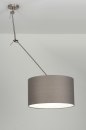 Hanglamp 30007: landelijk, modern, stof, grijs #3