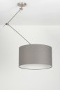 Hanglamp 30007: landelijk, modern, stof, grijs #4