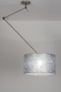 Hanglamp 30009: landelijk, modern, stof, zilvergrijs #22