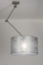 Hanglamp 30009: landelijk, modern, stof, zilvergrijs #34