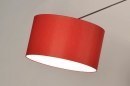 Hanglamp 30099: modern, stof, rood, rond #20
