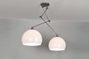 Hanglamp 30111: modern, kunststof, wit, aluminium #1