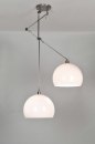 Hanglamp 30111: modern, kunststof, wit, aluminium #2