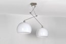Hanglamp 30111: modern, kunststof, wit, aluminium #5