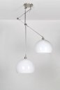 Hanglamp 30111: modern, kunststof, wit, aluminium #6
