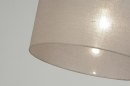 Foto 30316-4 detailfoto: Verstelbare hanglamp met knikarm en lampenkap in taupe kleur