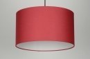 Hanglamp 30378: modern, stof, rood, rond #12