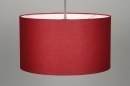Hanglamp 30378: modern, stof, rood, rond #2