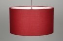 Hanglamp 30378: modern, stof, rood, rond #2