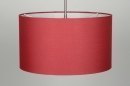 Hanglamp 30378: modern, stof, rood, rond #6