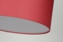 Hanglamp 30378: modern, stof, rood, rond #8