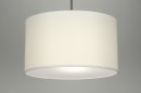 Foto 30379-1: Sfeervolle, moderne hanglamp in witte kleur voorzien van blender.