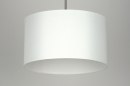 Foto 30379-14: Sfeervolle, moderne hanglamp in witte kleur voorzien van blender.