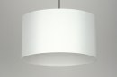 Foto 30379-14: Attraktive, moderne Pendelleuchte in weißer Farbe mit Blender.