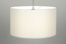 Foto 30379-3: Sfeervolle, moderne hanglamp in witte kleur voorzien van blender.