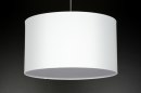 Foto 30379-5: Sfeervolle, moderne hanglamp in witte kleur voorzien van blender.