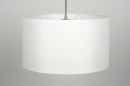 Foto 30379-7: Sfeervolle, moderne hanglamp in witte kleur voorzien van blender.