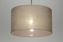 Foto 30380-11: Sfeervolle, moderne hanglamp in taupe kleur voorzien van blender.