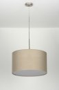 Foto 30380-5: Sfeervolle, moderne hanglamp in taupe kleur voorzien van blender.