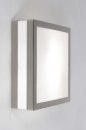 Foto 30384-13 zijaanzicht: Basic vierkante buitenlamp voor aan het plafond met schemersensor