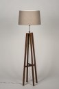 Vloerlamp 30550: landelijk, modern, eigentijds klassiek, hout #1