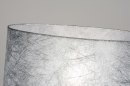 Foto 30643-6 detailfoto: Vloerlamp met ronde lampenkap van stof in zilver