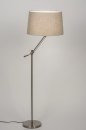 Vloerlamp 30691: landelijk, modern, eigentijds klassiek, staal rvs #1