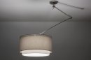 Hanglamp 30721: landelijk, modern, staal rvs, stof #1