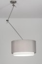 Hanglamp 30721: landelijk, modern, staal rvs, stof #2
