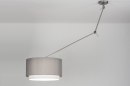 Hanglamp 30721: landelijk, modern, staal rvs, stof #3