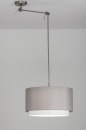 Hanglamp 30721: landelijk, modern, staal rvs, stof #4