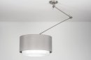 Hanglamp 30721: landelijk, modern, staal rvs, stof #6