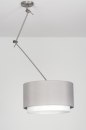 Hanglamp 30721: landelijk, modern, staal rvs, stof #7