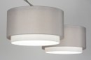 Hanglamp 30722: landelijk, modern, staal rvs, stof #6