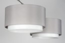 Hanglamp 30722: landelijk, modern, staal rvs, stof #9