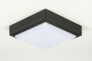 Plafondlamp 30762: modern, aluminium, kunststof, polycarbonaat slagvast #5