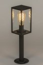 Foto 30771-4: Moderne schwarze Laterne mit LED-Leuchtmittel mit Dämmerungssensor