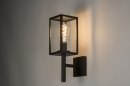 Foto 30772-10: Moderne, zwarte, lantaarn voorzien van een LED-lamp en schemerschakelaar. 