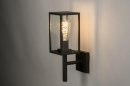 Foto 30772-11: Moderne, zwarte, lantaarn voorzien van een LED-lamp en schemerschakelaar. 