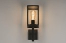Foto 30772-4: Moderne, zwarte, lantaarn voorzien van een LED-lamp en schemerschakelaar. 