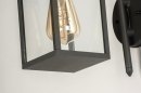 Foto 30773-7: Moderne schwarze Laterne mit LED-Leuchtmittel mit Dämmerungssensor