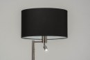 Foto 30775-4 niet_in_feed: Staande leeslamp met stoffen lampenkap en led leeslampje