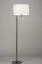Vloerlamp 30776: modern, staal rvs, stof, metaal #1