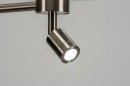 Vloerlamp 30776: modern, staal rvs, stof, metaal #10