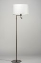 Vloerlamp 30776: modern, staal rvs, stof, metaal #6