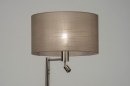 Foto 30777-3 niet_in_feed: Staande lamp met stoffen kap en extra leeslamp 