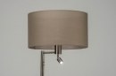 Foto 30777-4 niet_in_feed: Staande lamp met stoffen kap en extra leeslamp 